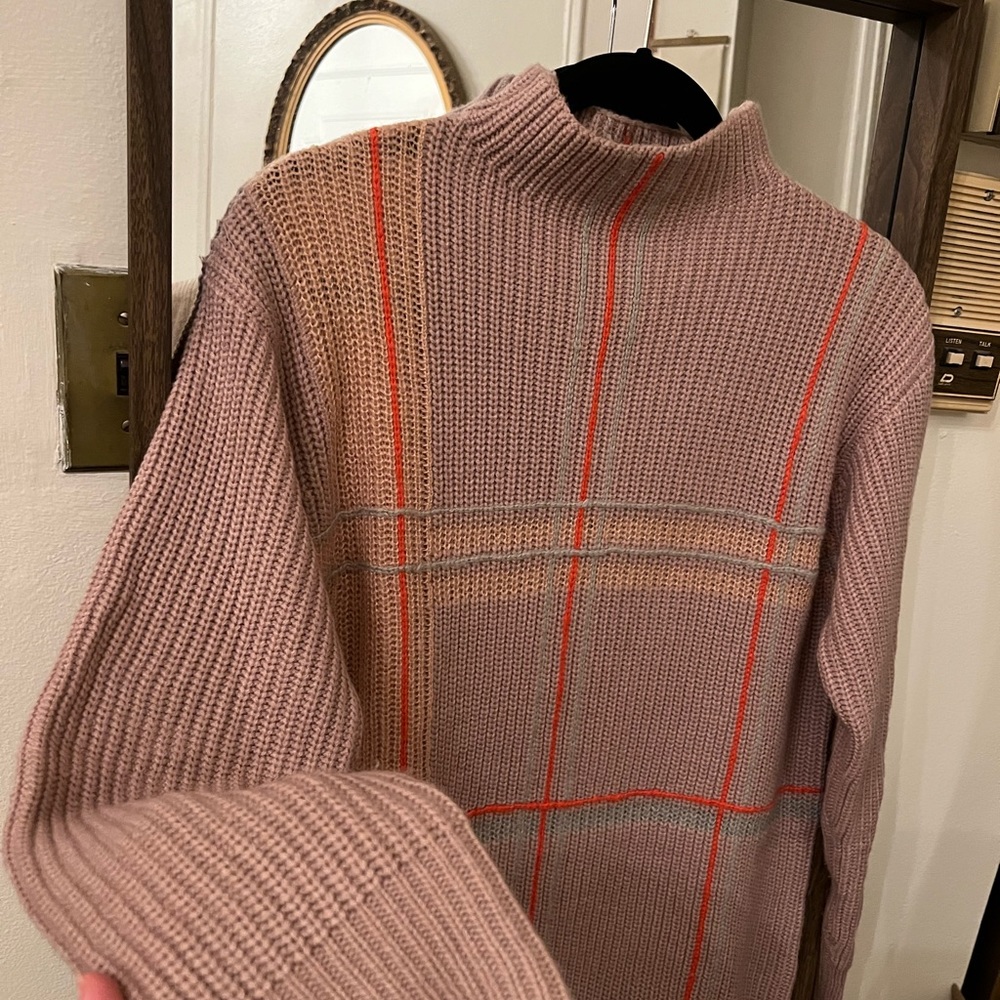 Anthropologie Plaid Sweater Dress - Picture 3 of 7
